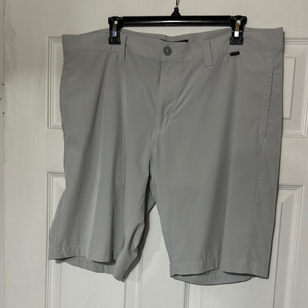 Travis Mathew Gray Flat Front Shorts